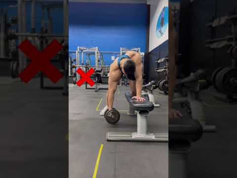❌ Dumbbell Row Mistake (DON’T DO THIS!) #shorts