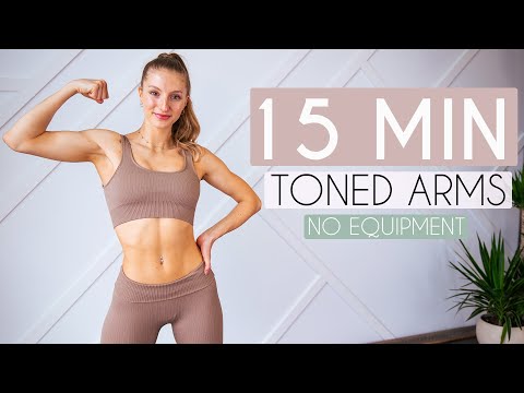 TONED ARMS WORKOUT - No Equipment (quick + intense)
