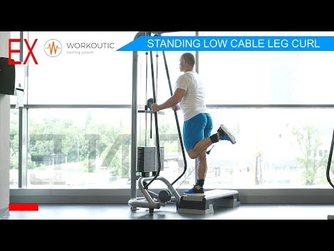 Workoutic - Hamstrings Exercises - STANDING LOW CABLE LEG CURL