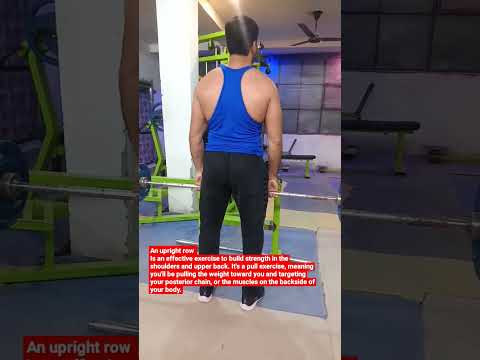 Benefits of upright row | shoulder exercise variation | barbell upright techniques
