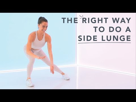 How to do a side lunge correctly, with Megan Roup