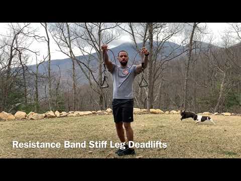 Resistance Band Stiff Leg Deadlift