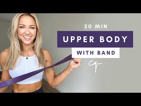 20 Min UPPER BODY WORKOUT at Home with Resistance Band