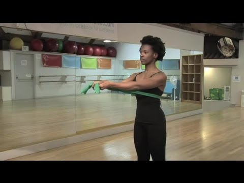 Breast Lifting Exercises With a Resistance Band : Women&#039;s Way to Fitness