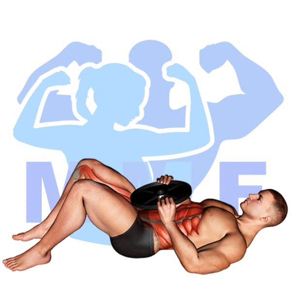 Man performing Otis Up with plate