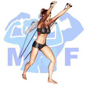 Graphic image of Resistance Band Incline Press.