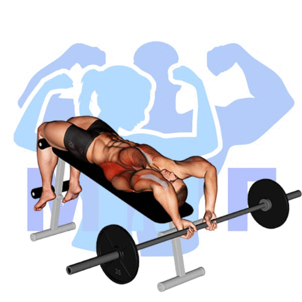 Barbell Decline Bent Arm Pullover For Stronger Chest and Lats