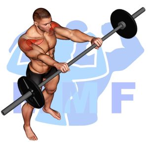 Graphic image of Barbell Front Raise.