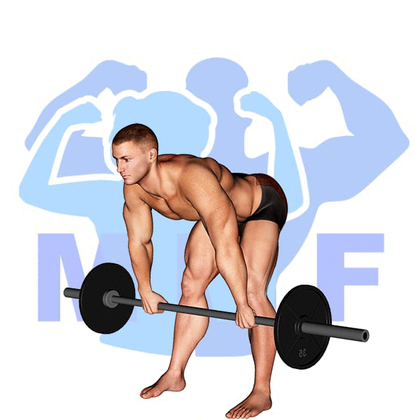 Graphic image of a fit man performing alternate cable triceps extensions.
