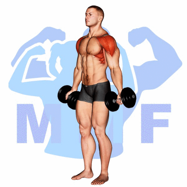 Man Performing Dumbbell Full Can Lateral Raise