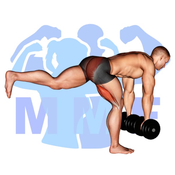 Man Performing Dumbbell Single Leg Deadlift