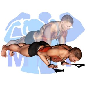 Graphic image of Push-Ups With Bands.