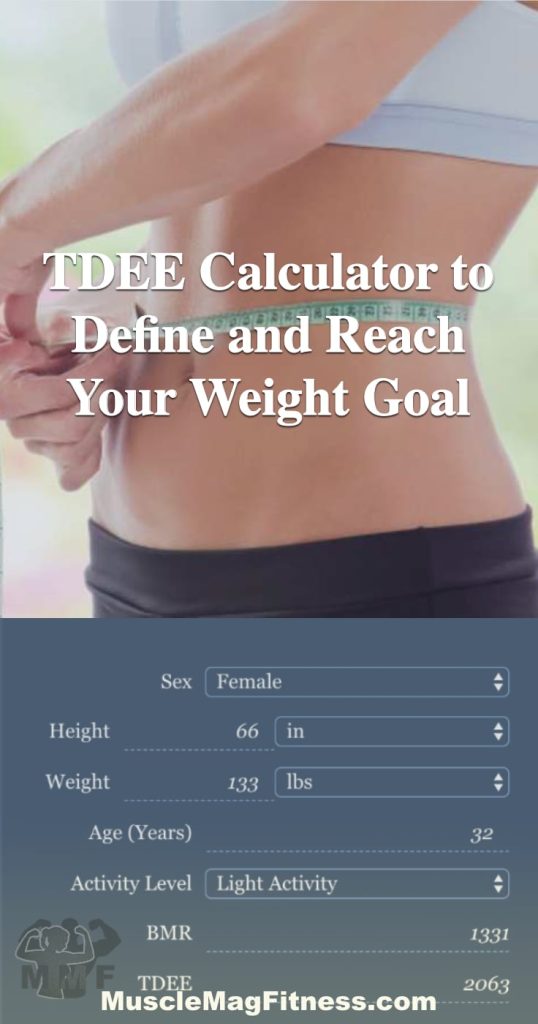 Pinterest image of TDEE Calculator to Define and Reach Your Weight Goal - When you are trying to lose weight or gain weight you need to know your Total Daily Energy Expenditure (TDEE). This TDEE Calculator will help you define your plan to reach your weight goals.