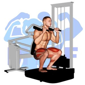 Graphic image of Lever Full Squat (Machine).