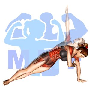 Graphic image of Side Bridge Twist.