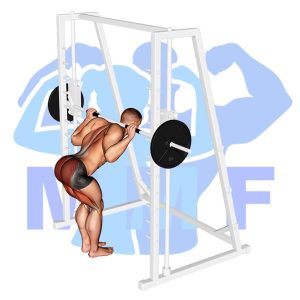 Graphic image of Smith Machine Bent Knee Good Morning.