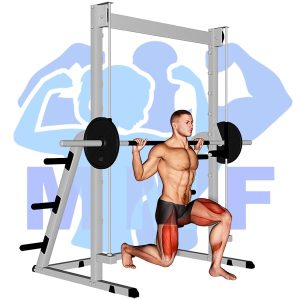 Graphic image of Smith Machine Split Squat.