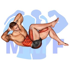 Graphic image of Twisting Crunch.