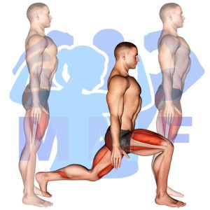 Graphic image of Walking Lunge.
