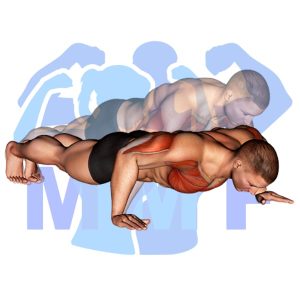 Graphic image of Wide Push Up.