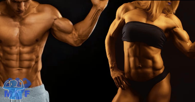 Fit Man and Woman WIth Killer Abs
