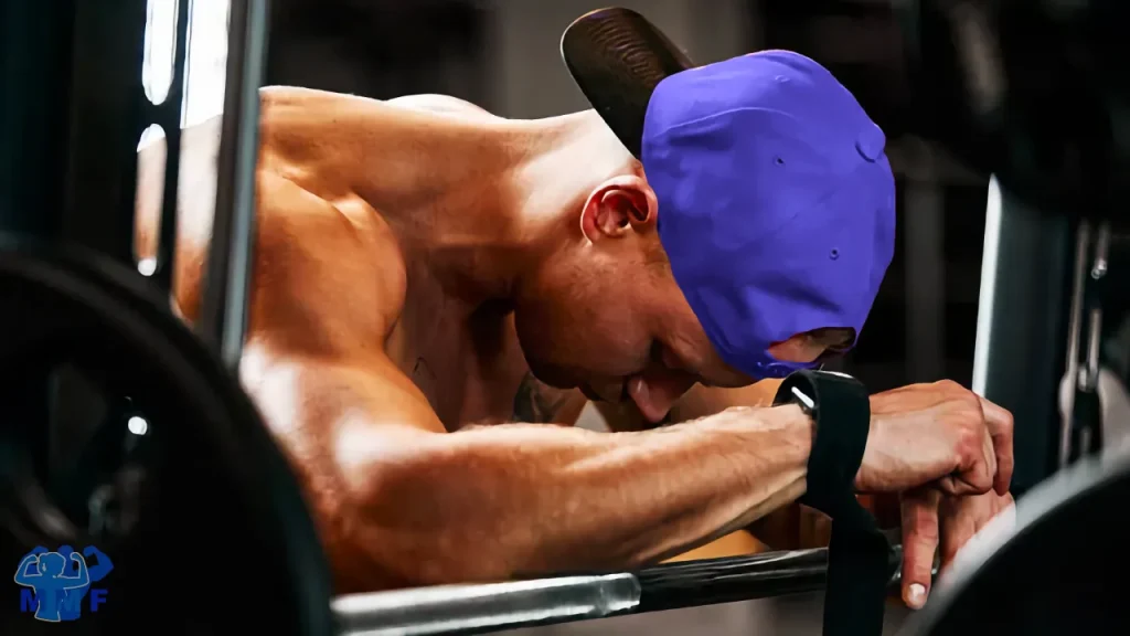 Man resting and barbell showing the importance of True R&R of Strength Training: Rest and Recovery
