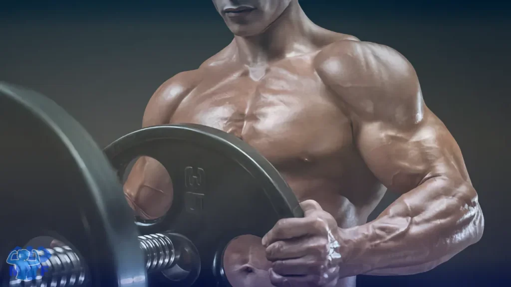 Man loading a barbell with a plate