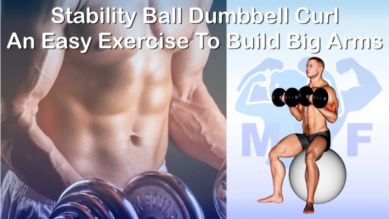 Stability Ball Dumbbell Curl - An Easy Exercise To Build Big Arms